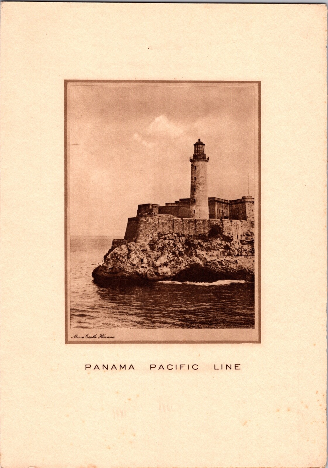 Vintage 1930's Panama Line S.S. City of Newport News Steamship Morro Havana Menu Vintage 1930's Panama Line S.S. City of Newport News Steamship Morro Havana Menu