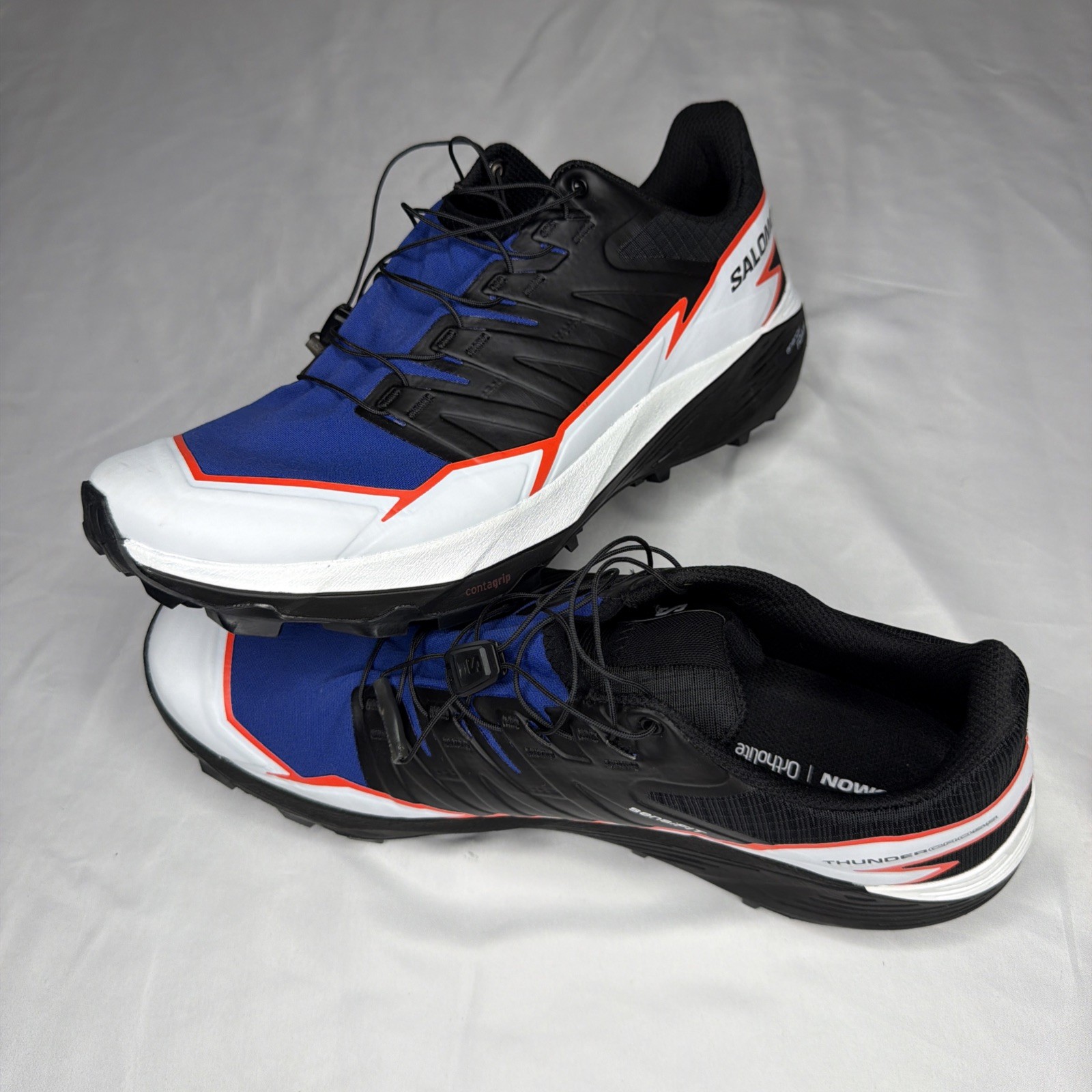 Salomon Thundercross Trail-Running Shoe Men’s Surf The Web Black Neon Flame 12.5