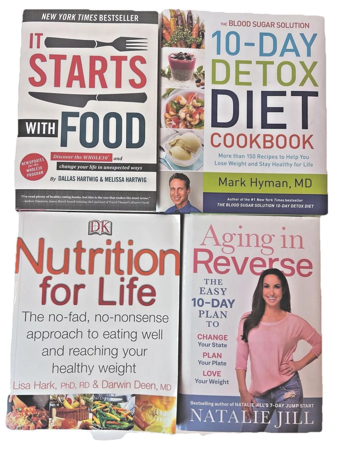 It Starts With Food, Aging In Reverse, Nutrition For Life, 10-Day Detox Cookbook