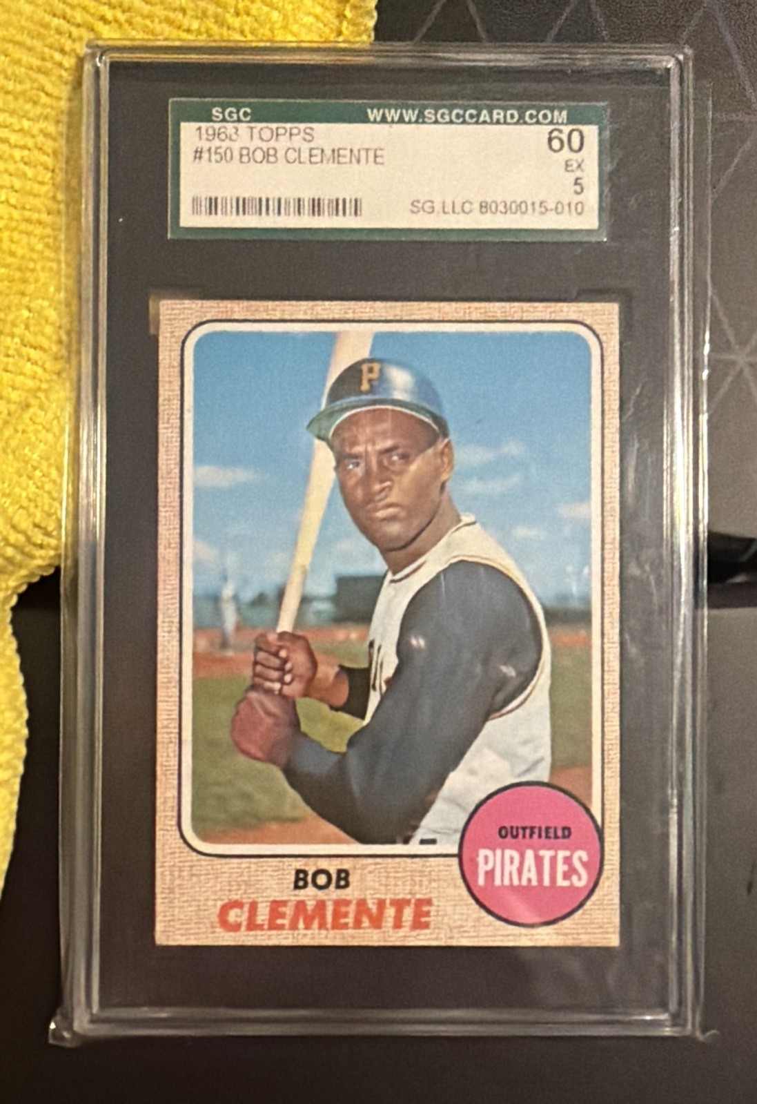 1968 Topps - Roberto Clemente #150 Called Bob on Card SGC-5
