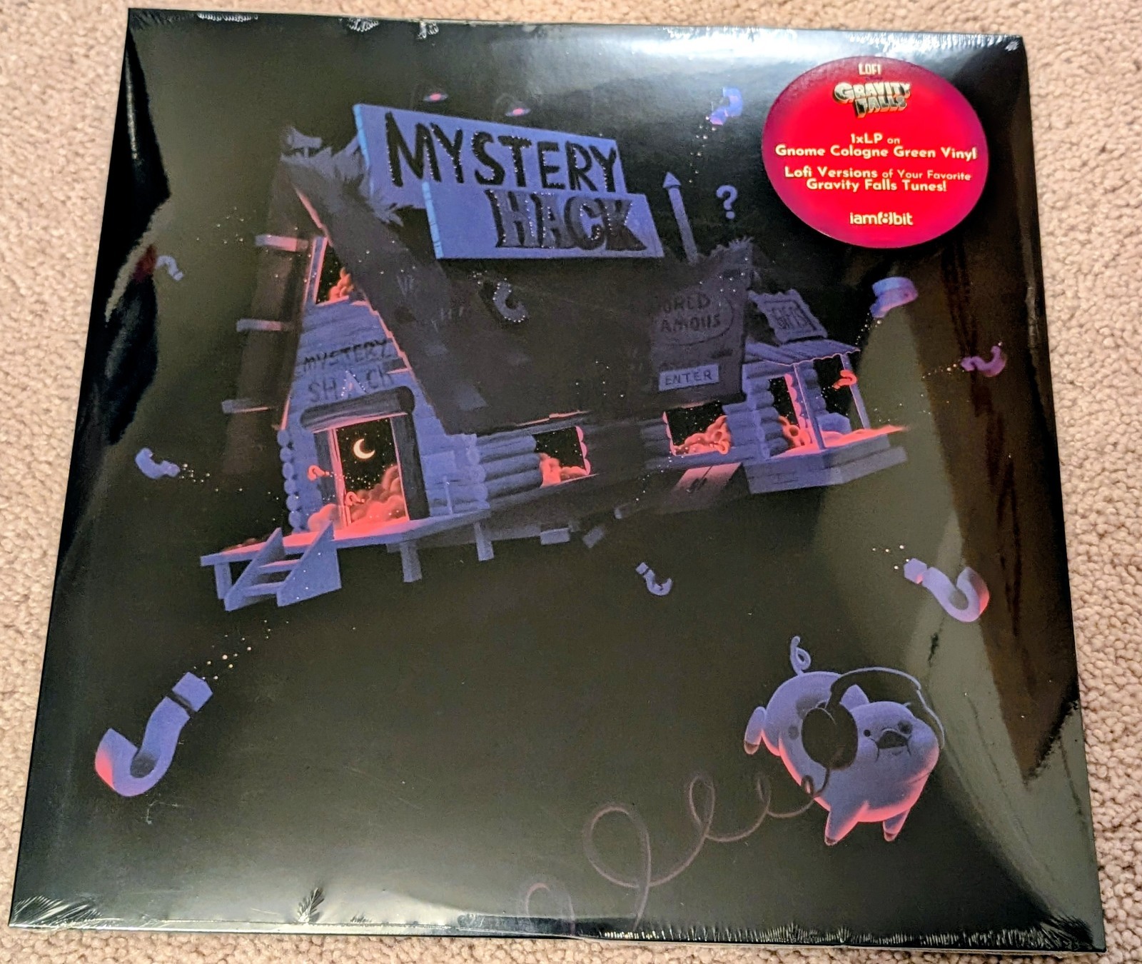 Disney Gravity Falls LoFi Soundtrack iam8bit Gnome Cologne Green Vinyl RARE OOP