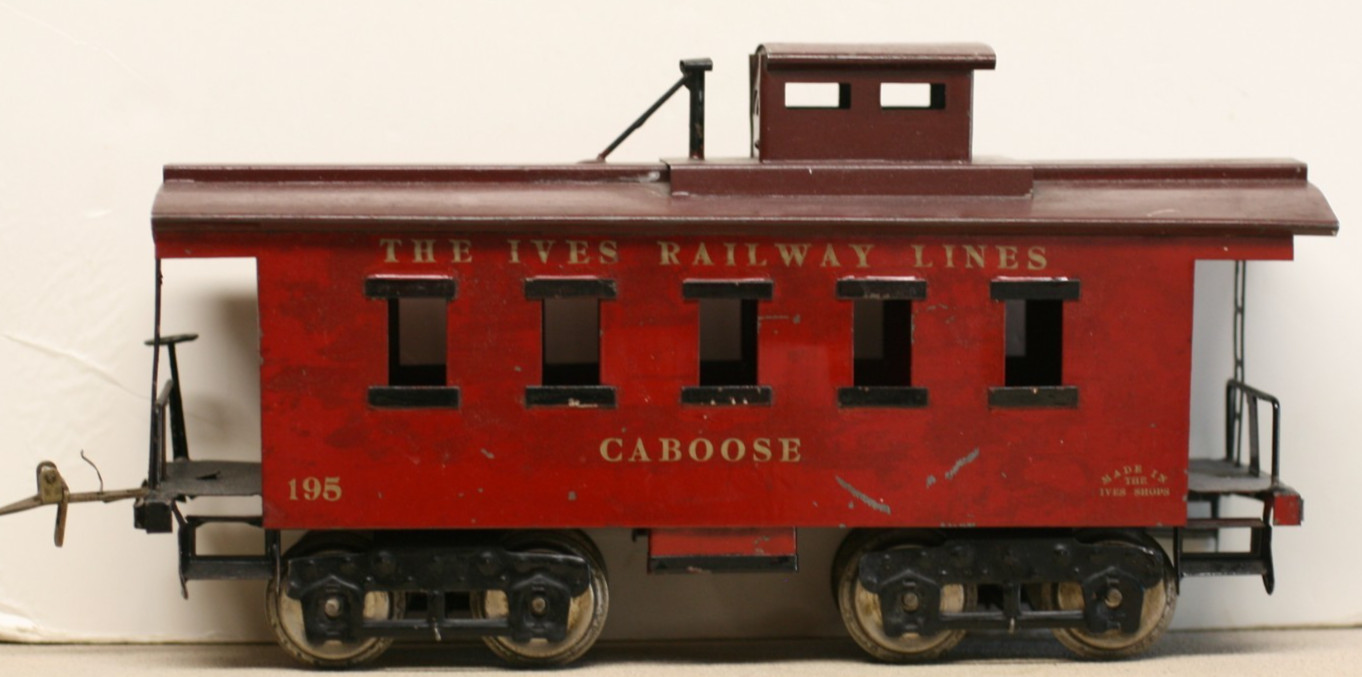 Ives 195 Vintage Standard Gauge Ives Railway Lines Caboose Pre-War 
