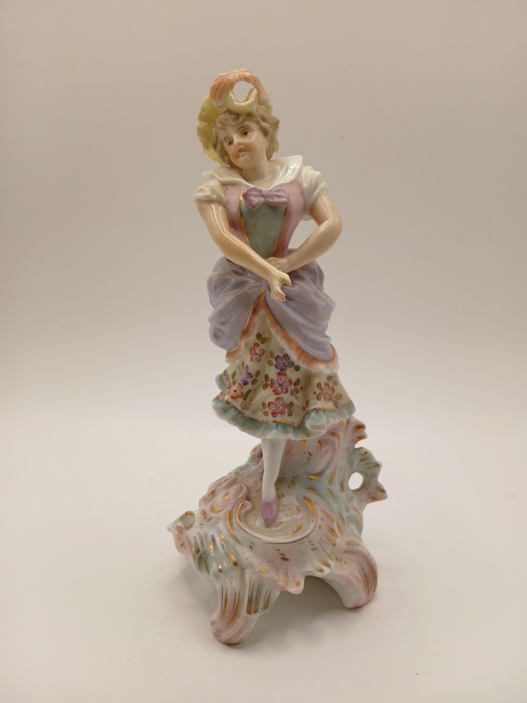 Rare Exquisite Johansen Roth Meissen porcelain Lady Danceing Figurine 