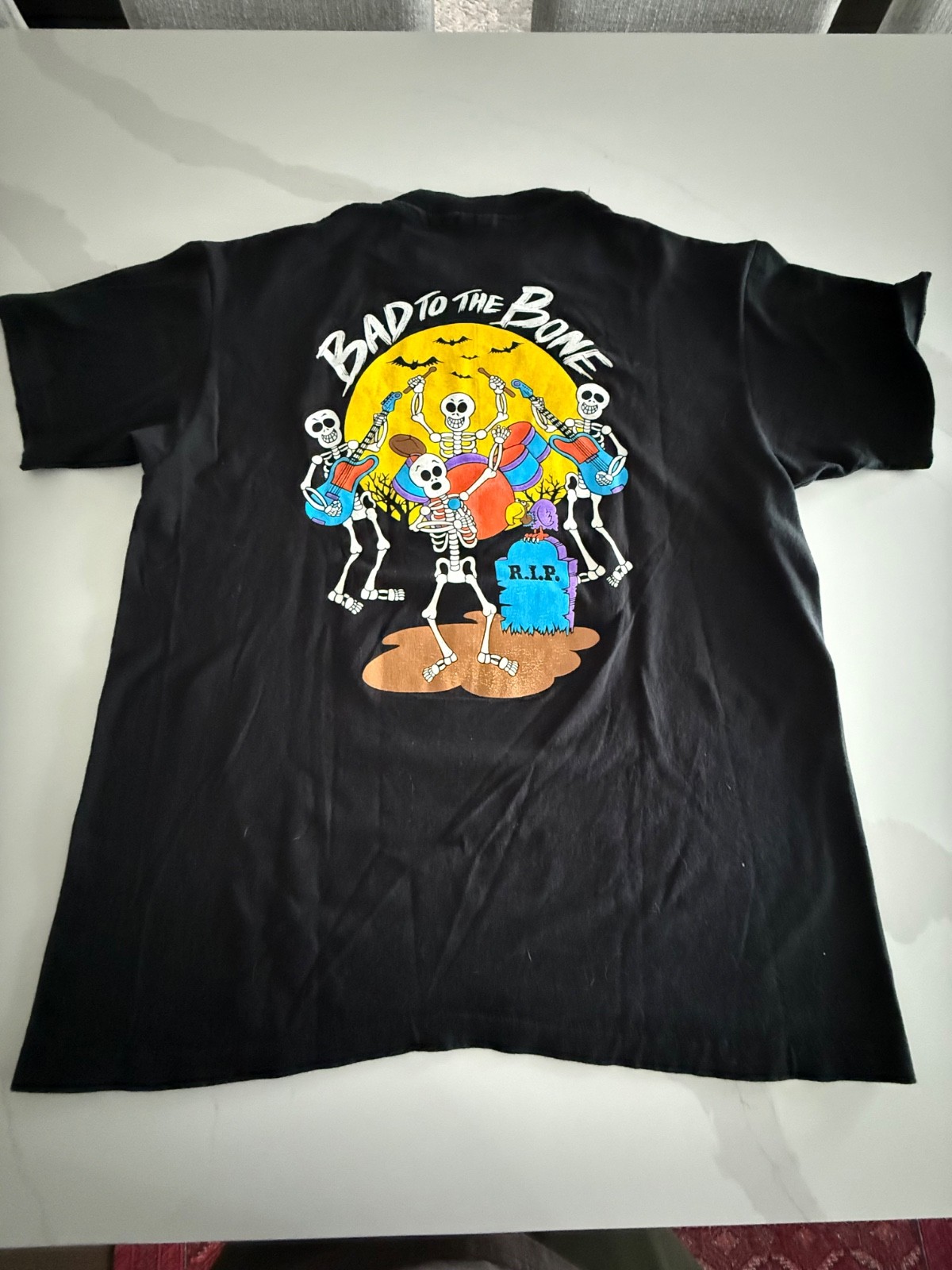 Vintage 1994 Hard Rock Cafe Tokyo Halloween Skeleton T-Shirt XL Single Stitch