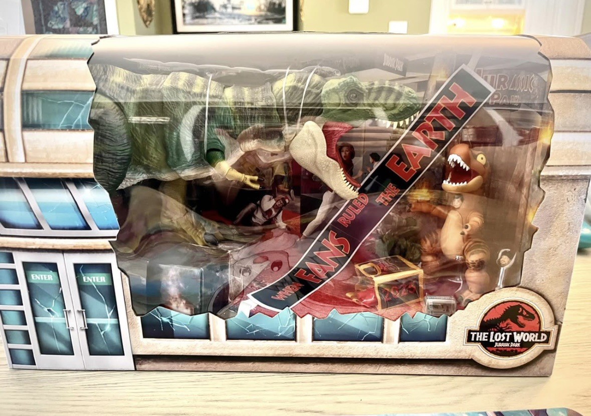 Limited Edition Mattel Jurassic World T-Rex Convention Crasher SDCC 2025 Limited Edition Mattel Jurassic World T-Rex Convention Crasher SDCC 2025