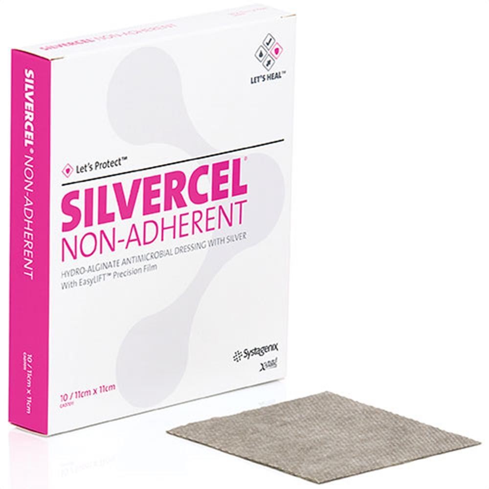 Silver Alginate Dressing Silvercel Non-Adherent 2 X 2_Each Silver Alginate Dressing Silvercel Non-Adherent 2 X 2_Each