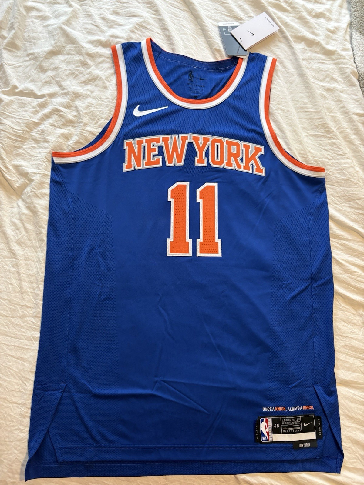 Nike Authentic Size 48 L + 2 Jalen Brunson New York Knicks Jersey Large Men’s