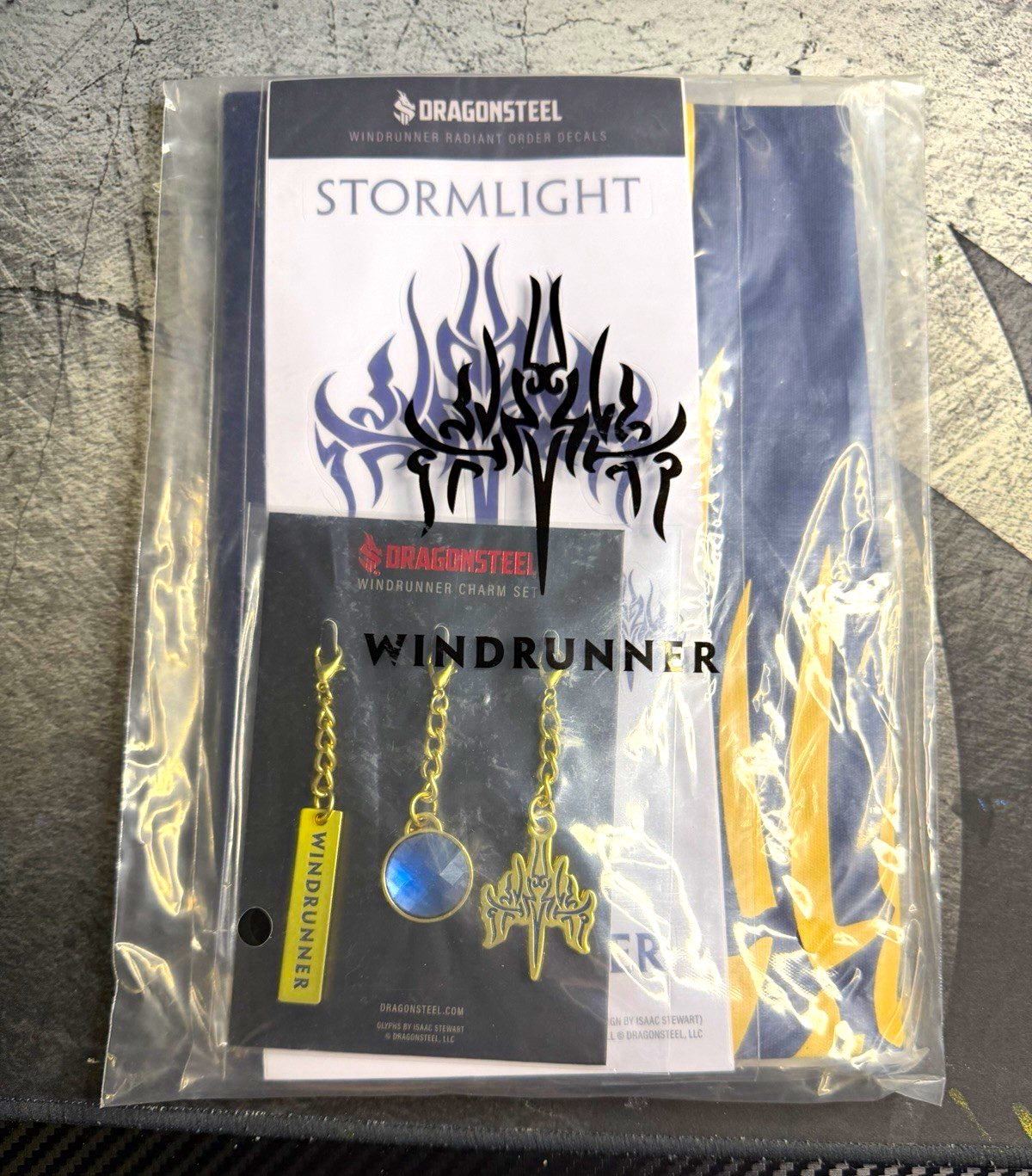 Dragonsteel Stormlight Archive Windrunner Radiant Order Banner Charms Decals