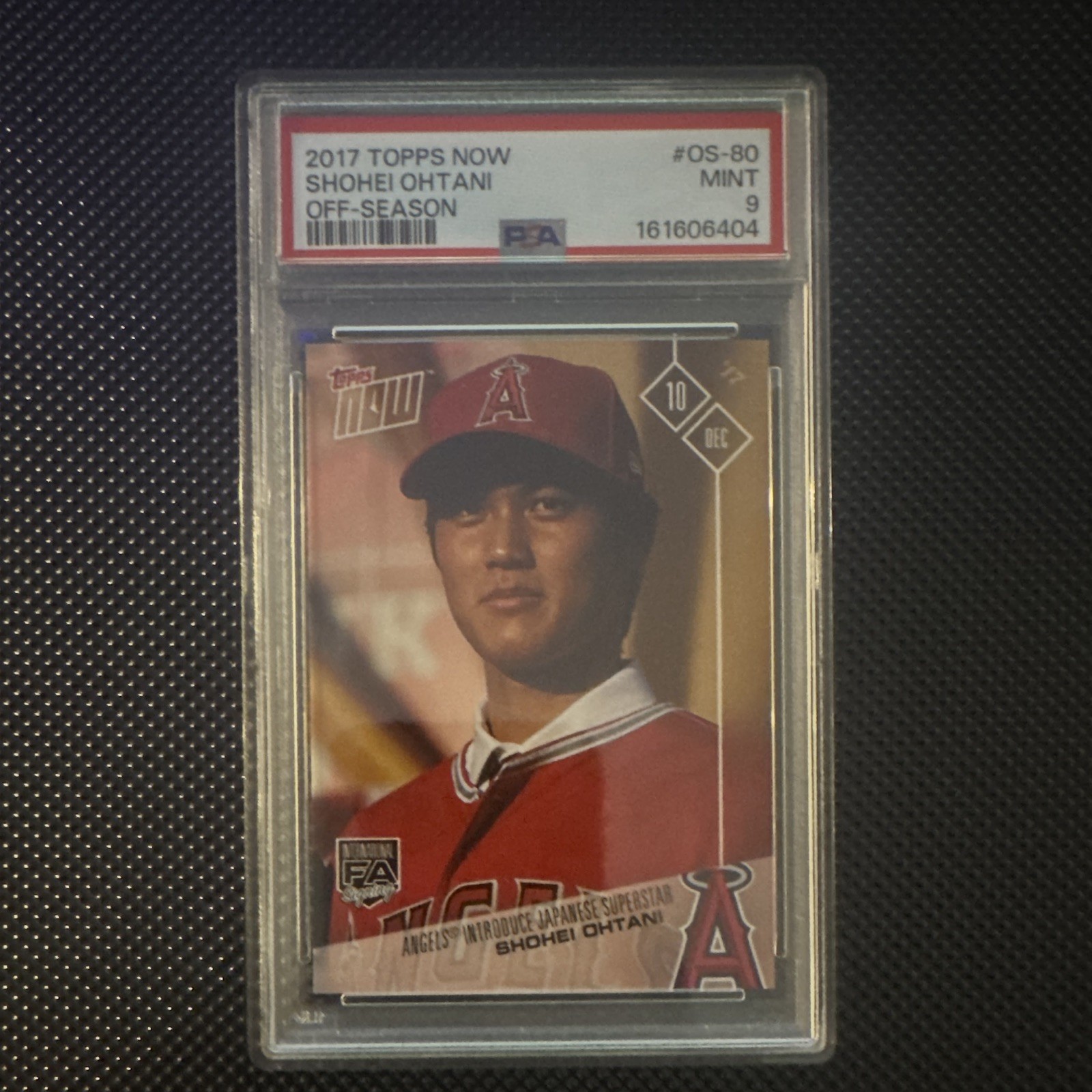 Topps Now 2017 Shohei Ohtani Off-Season #OS-80 PSA 9 /17323