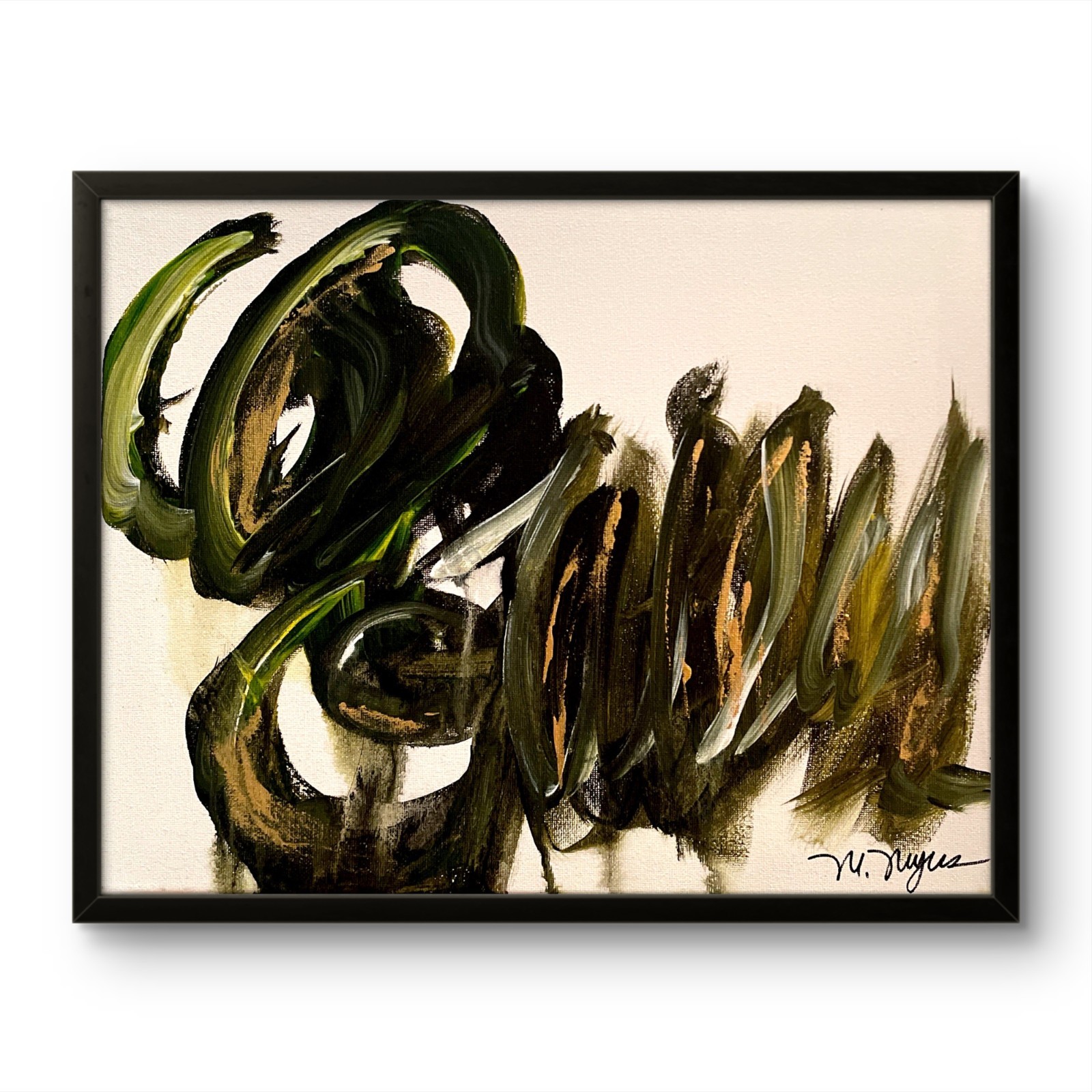 Mary Myers Original Abstract Expressionist Painting 11x14 Acrylic Canvas Art