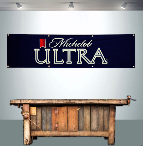 MICHELOB ULTRA 2' X 8' BANNER FLAG MICHELOB ULTRA 2' X 8' BANNER FLAG