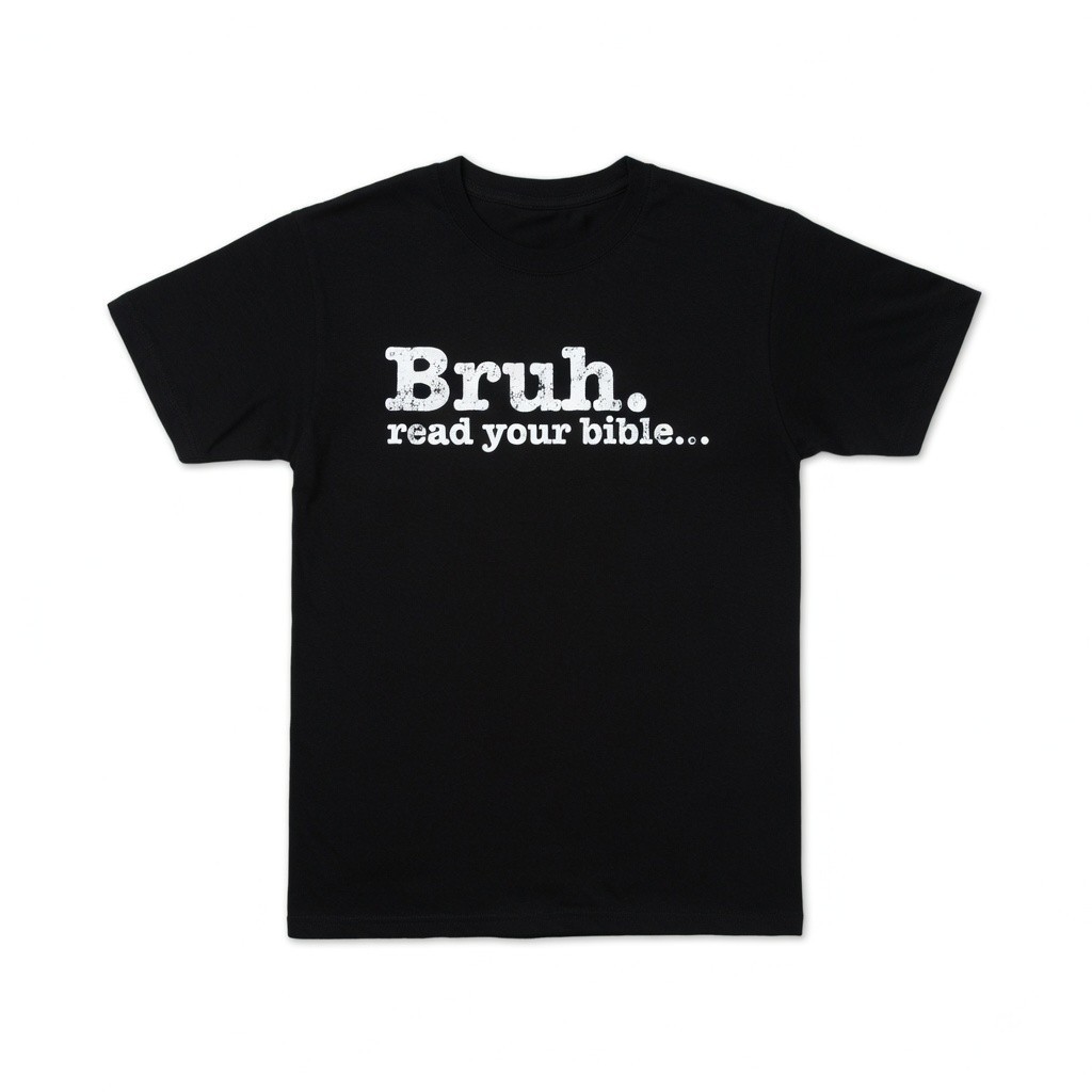 Bruh Read Your Bible Funny Christian T-Shirt Religious Gift Tee