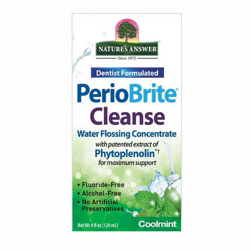 Nature\'s Answer, PerioBrite Cleanse Water Flossing Concentrate Cool Mint, 4 Oz