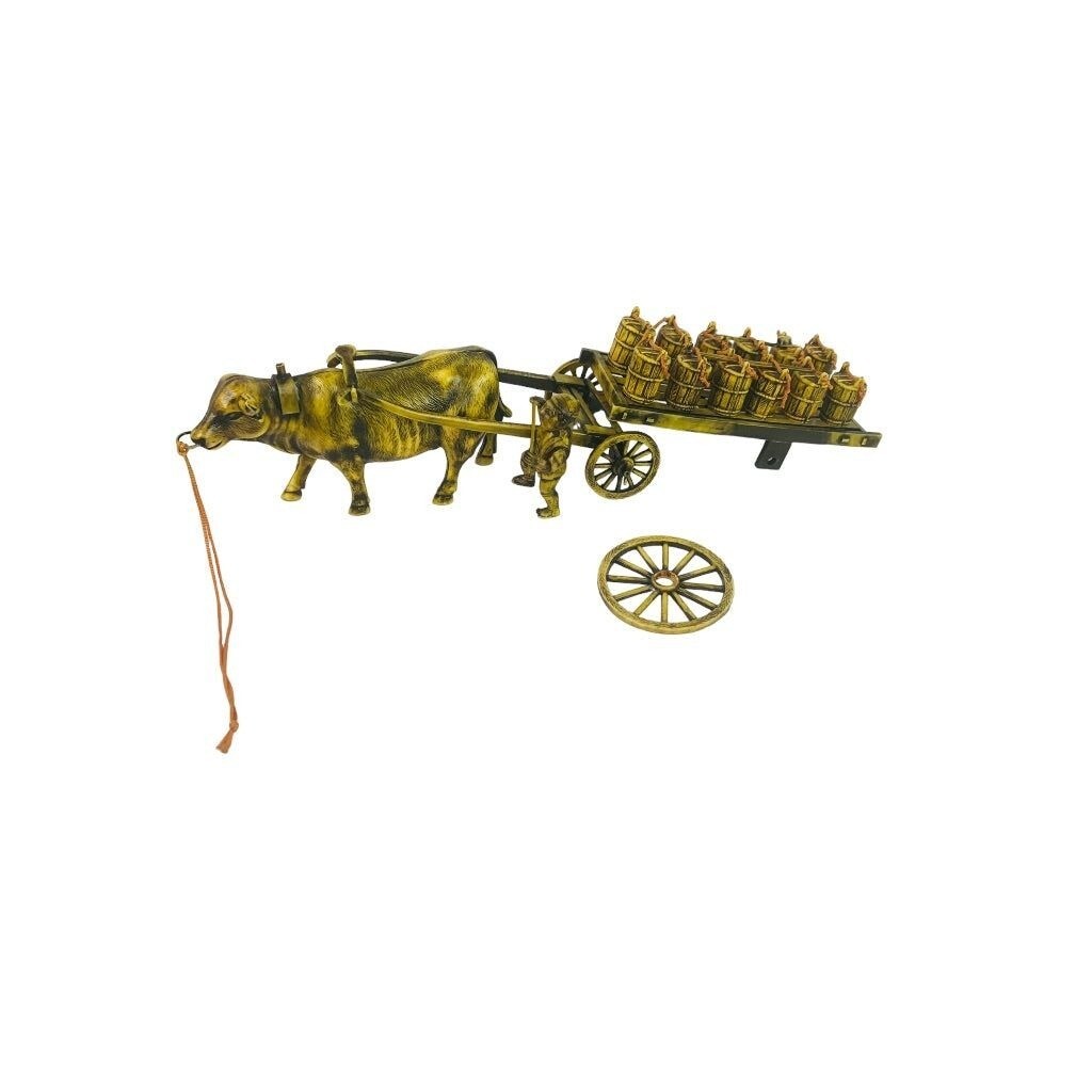 Vintage 1950s Celluloid Display Ox and Cart Missing Pieces Japan Figurine