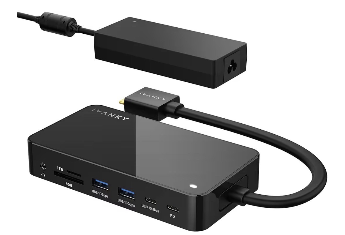 iVANKY FusionDock 1+ MacBook Pro Docking Station with 180W Power Adapter 12 In 1