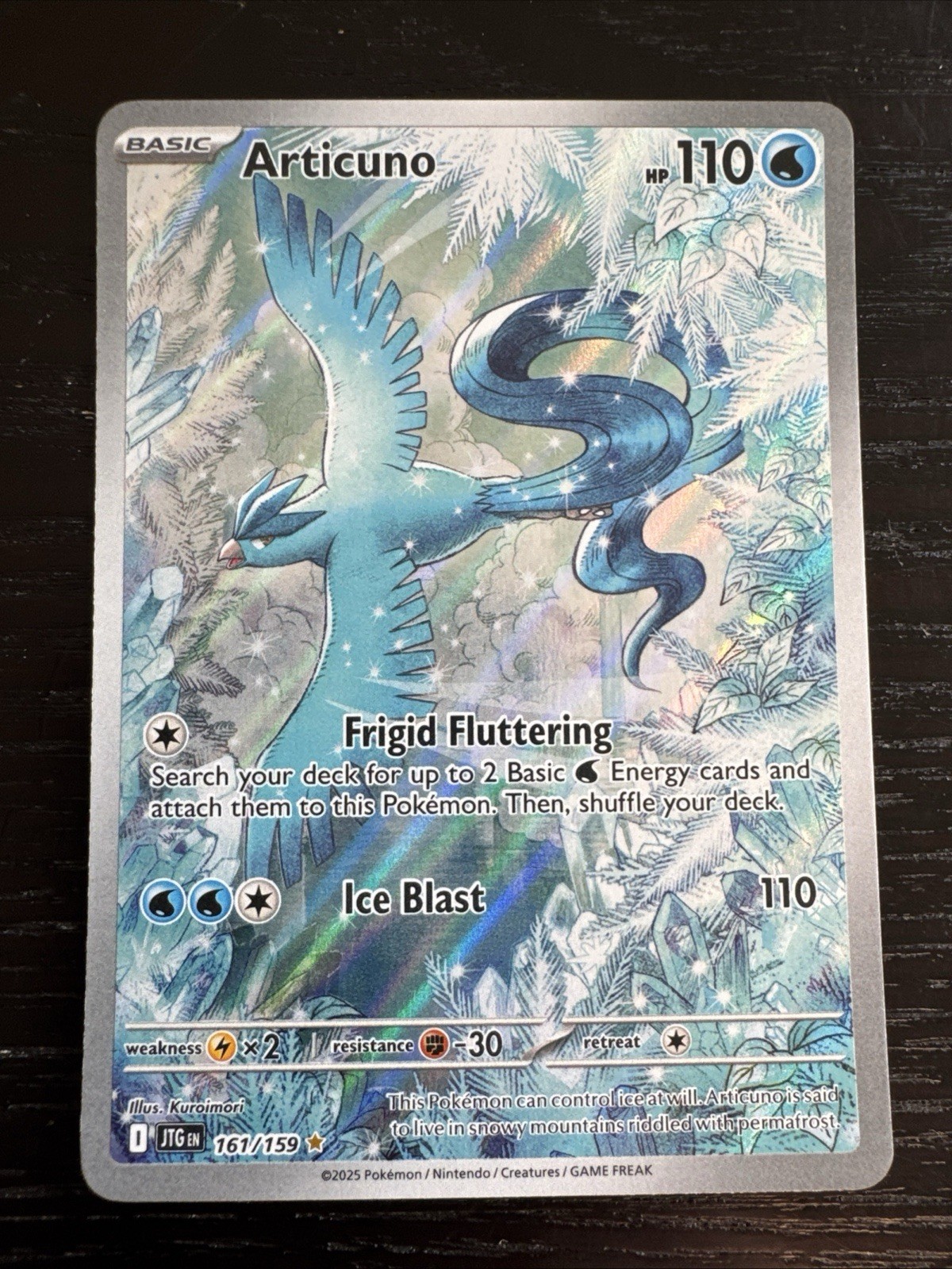 Pokémon Journey Together Articuno 161/159 Illustration Rare