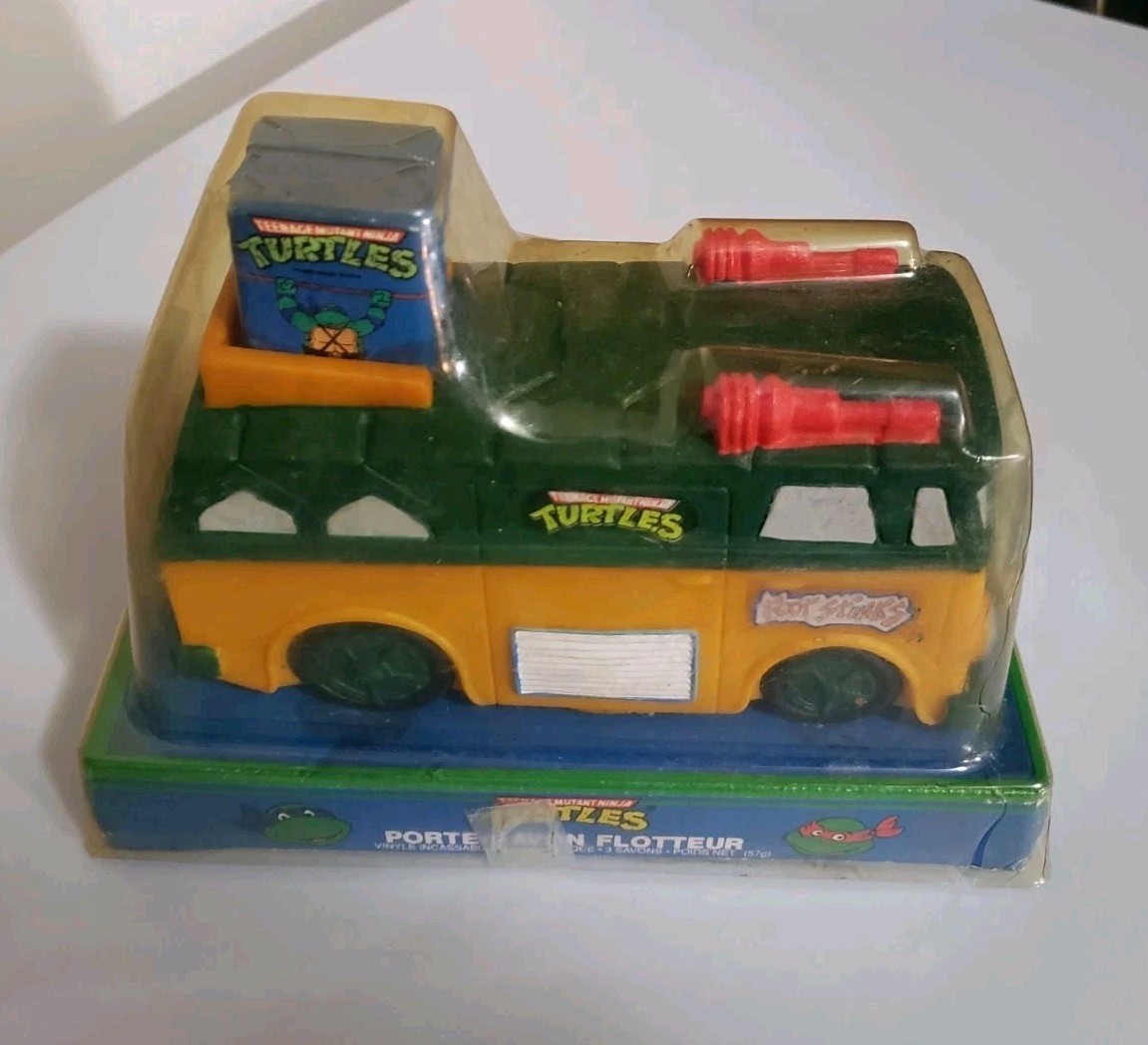 Vintage 1989 Teenage Mutant Ninja Turtles TMNT Van Wagon Floating Soap Dish Vintage 1989 Teenage Mutant Ninja Turtles TMNT Van Wagon Floating Soap Dish