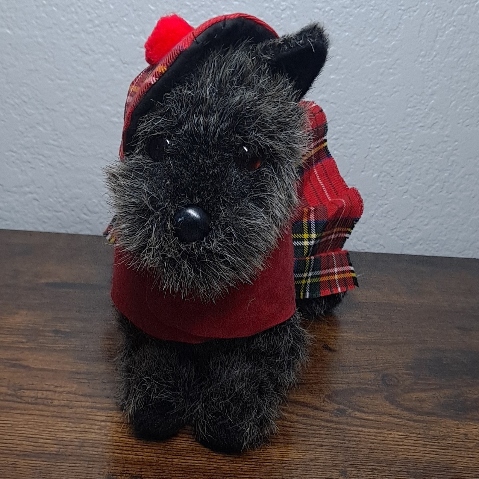 Douglas The Cuddle Toy Scotty Dog Plush Vintage 1985 Christmas Outfit MPN1879