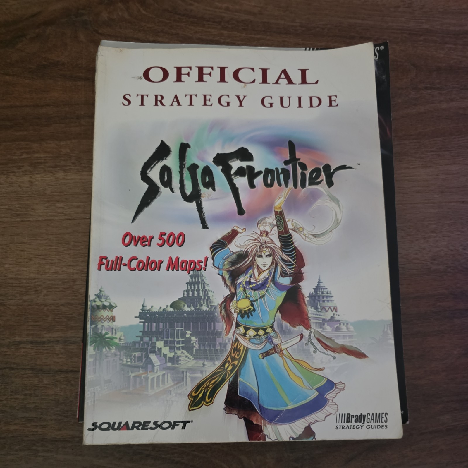 Saga Frontier Strategy Guide BradyGames 1997 Official Squaresoft PS1 RPG Book