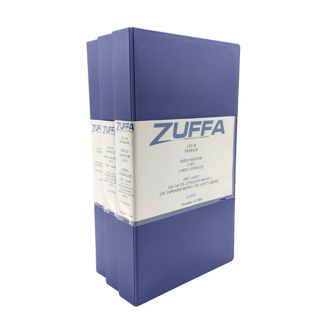 RARE Zuffa UFC 48 Payback Large Digital Betacam Studio Archive Tapes