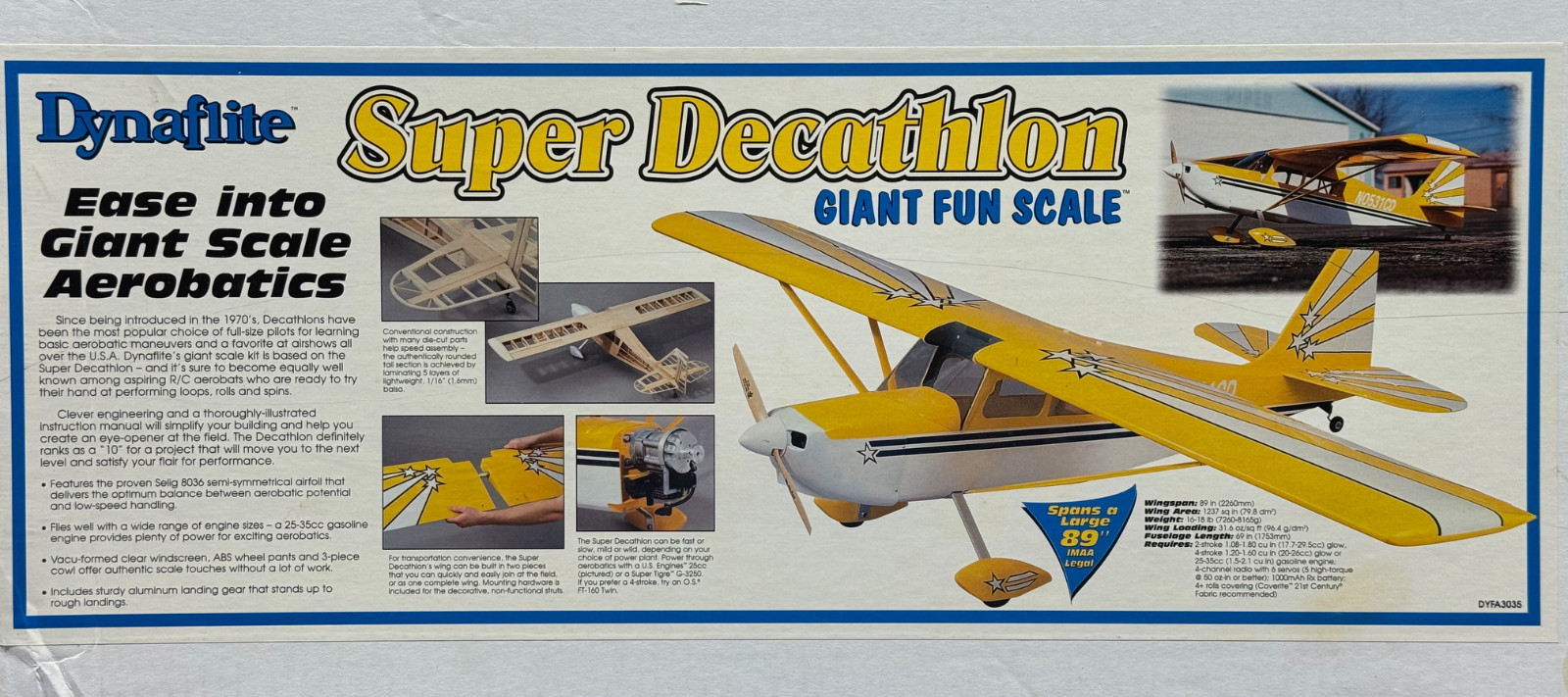 *DAMAGED CANOPY* Dynaflite 89\
