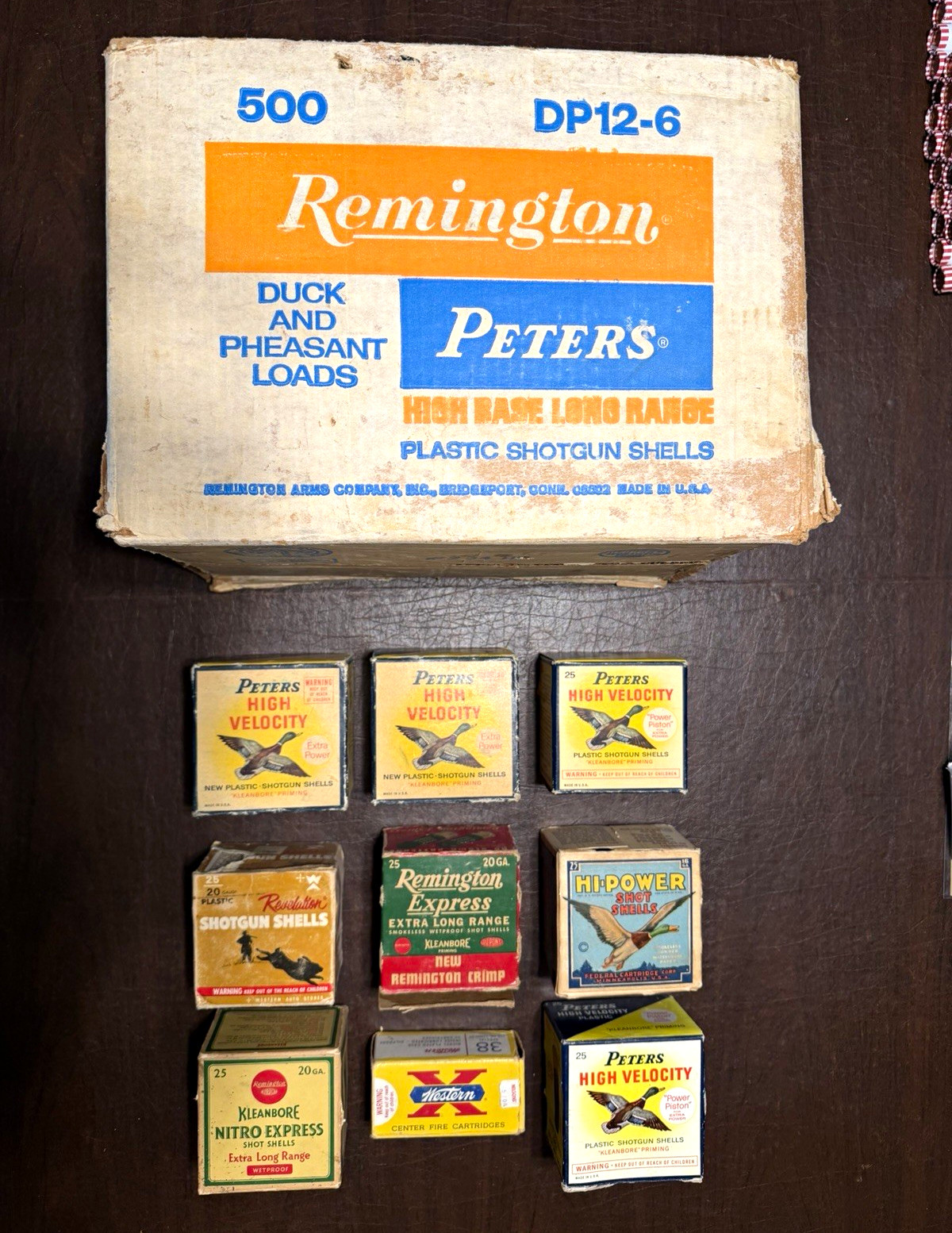 Vintage Remington Peters Duck & Pheasant Loads Nitro Express High Velocity Boxes