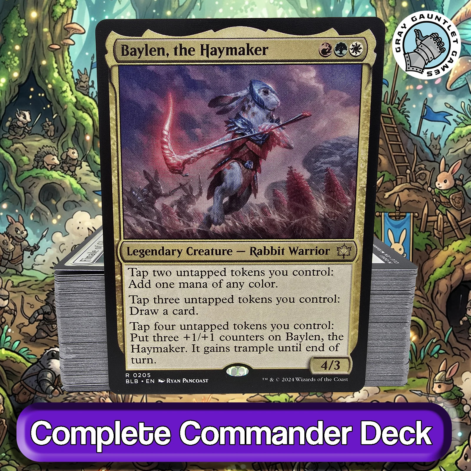 Baylen, the Haymaker COMMANDER DECK Tokens Counters Aggro Naya MTG Custom EDH