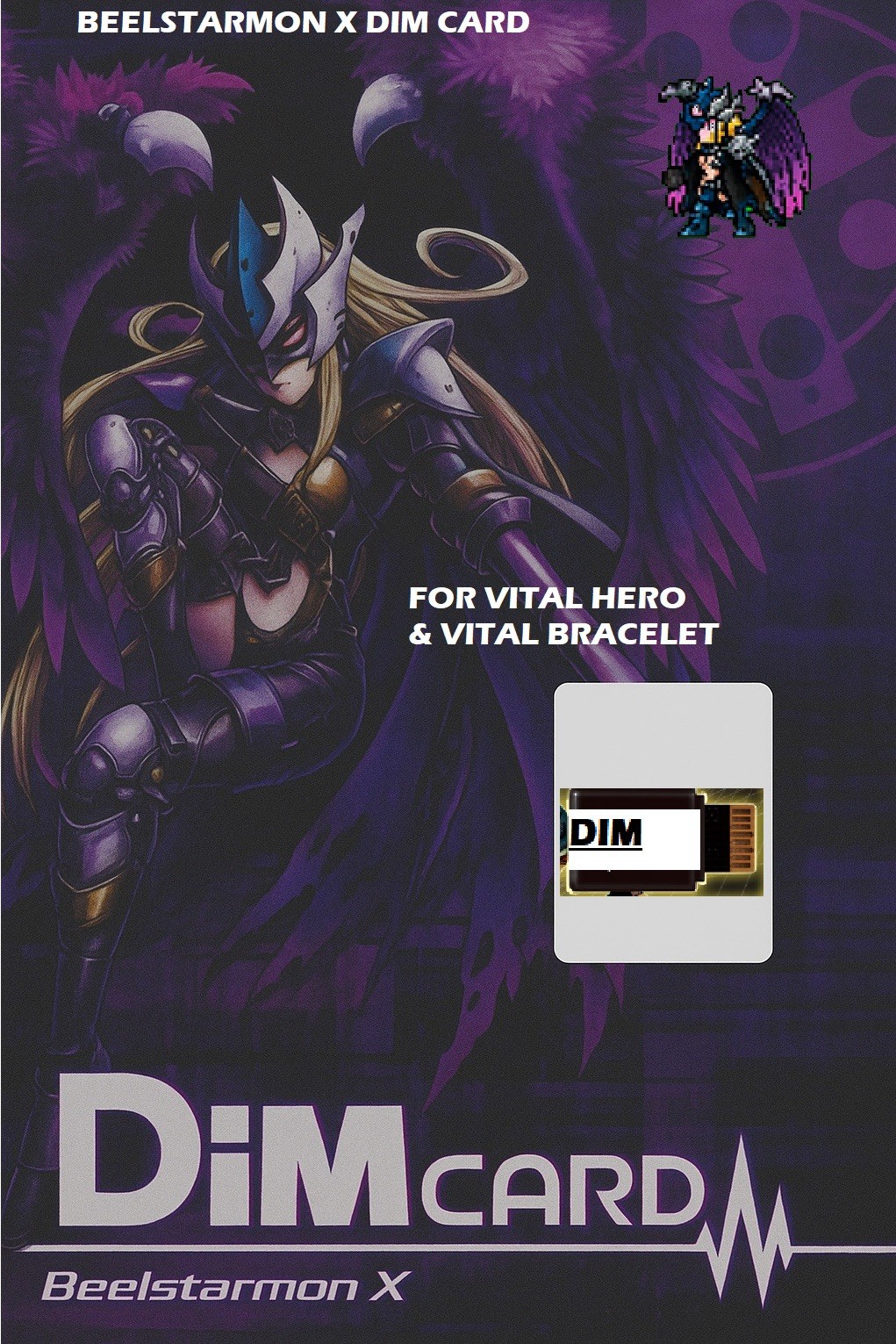 Beelstarmon DIM Card - Custom (Vital Hero/Vital Bracelet Compatible)