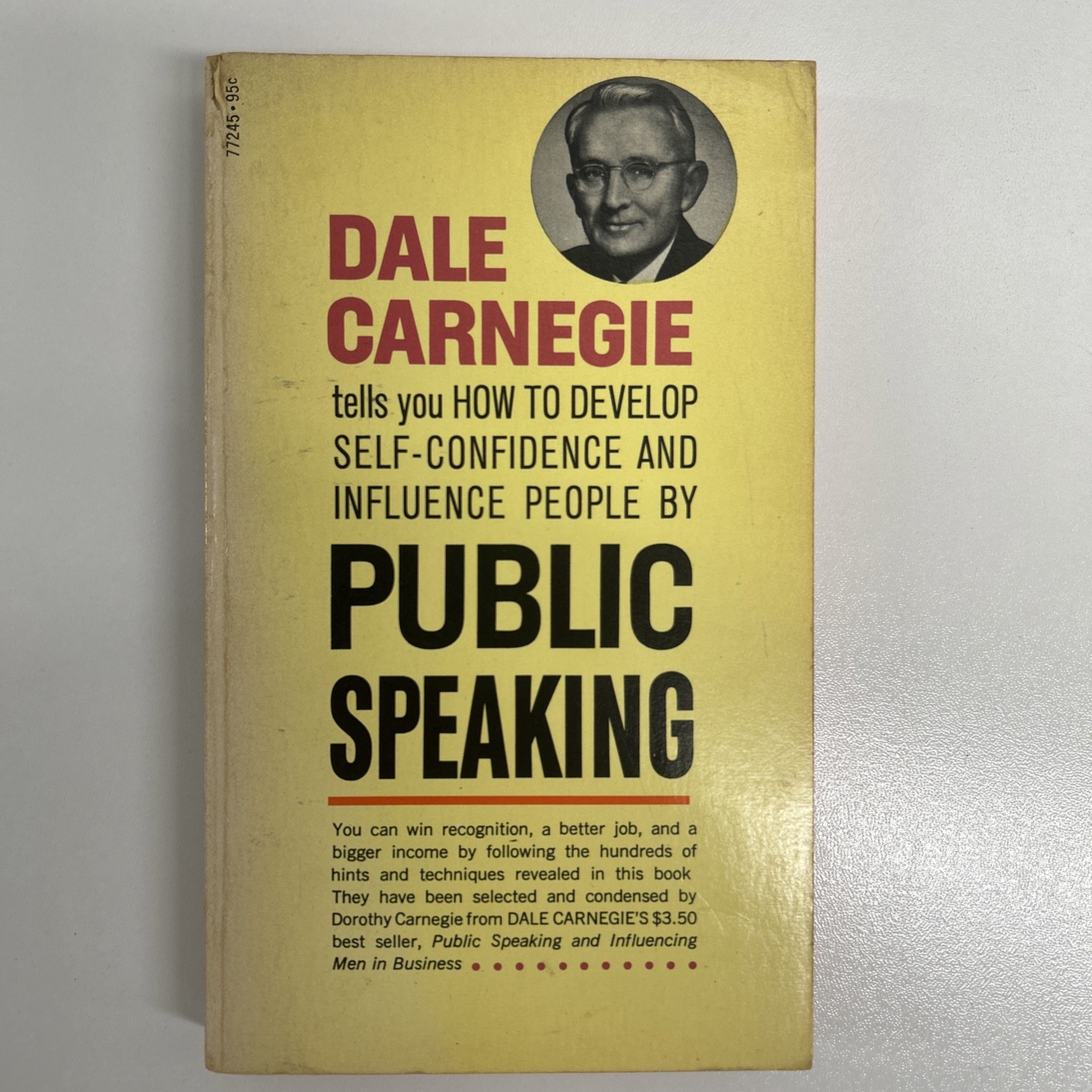 Vintage 1961 Dale Carnegie Public Speaking Pocket Book Paperback Good