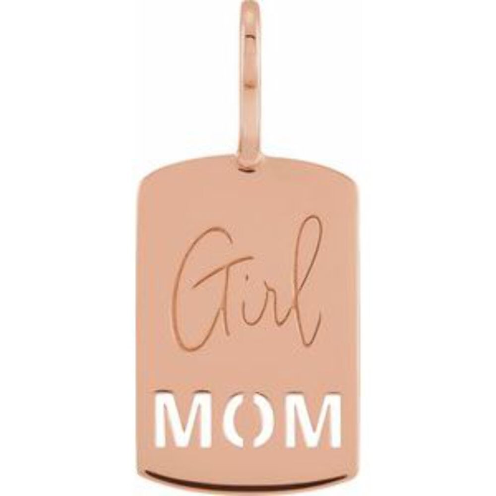 Lumière Maternelle, Rose Gold Girl Mom Pendant