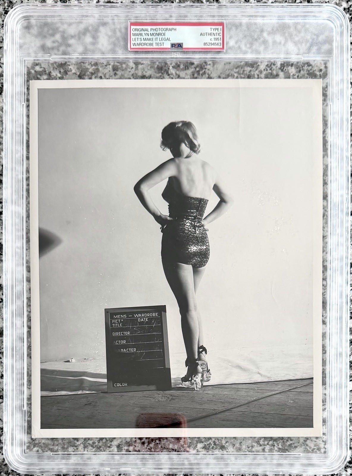 1951 Marilyn Monroe “Fox Studio Movie Wardrobe Test
