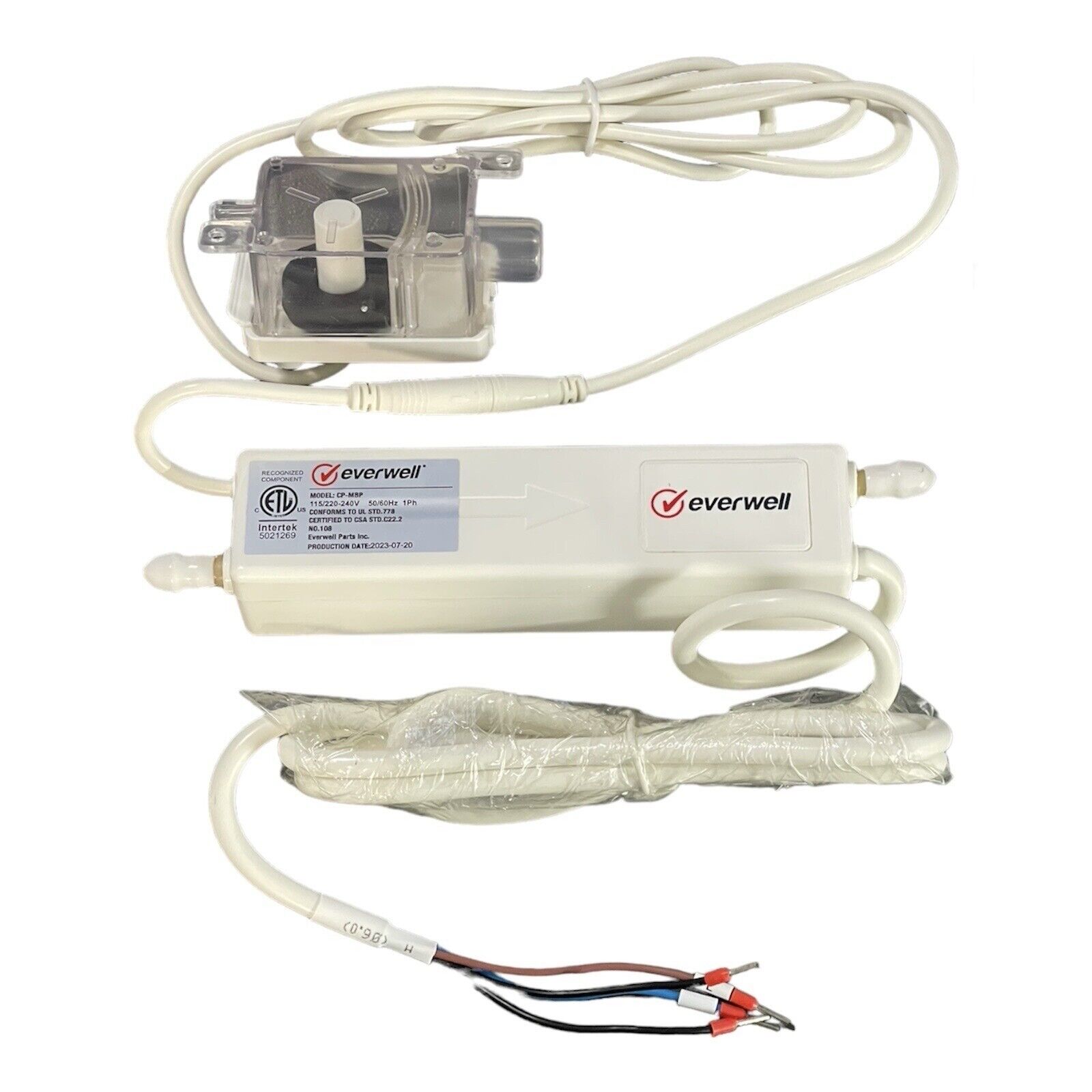 Mute Box Condensate Pump for Mini Split Ductless Air Conditioners, Multi Voltage