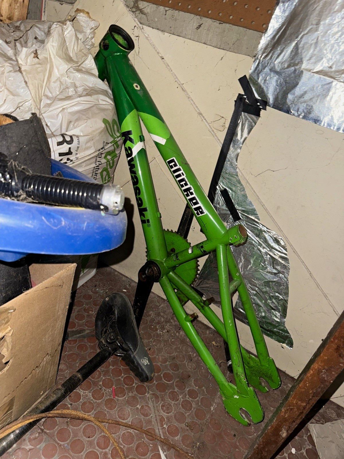 Retro Kawasaki bmx frame