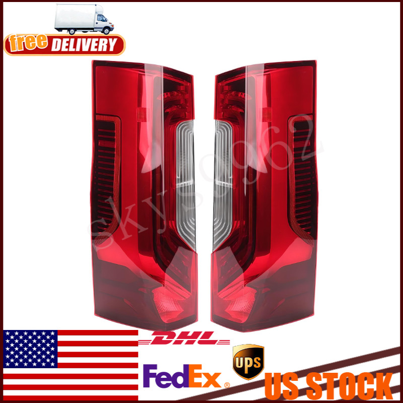 Fit For 2019-2025 Mercedes Freightliner Sprinter 1Pair LH+RH LED Tail Light Lamp