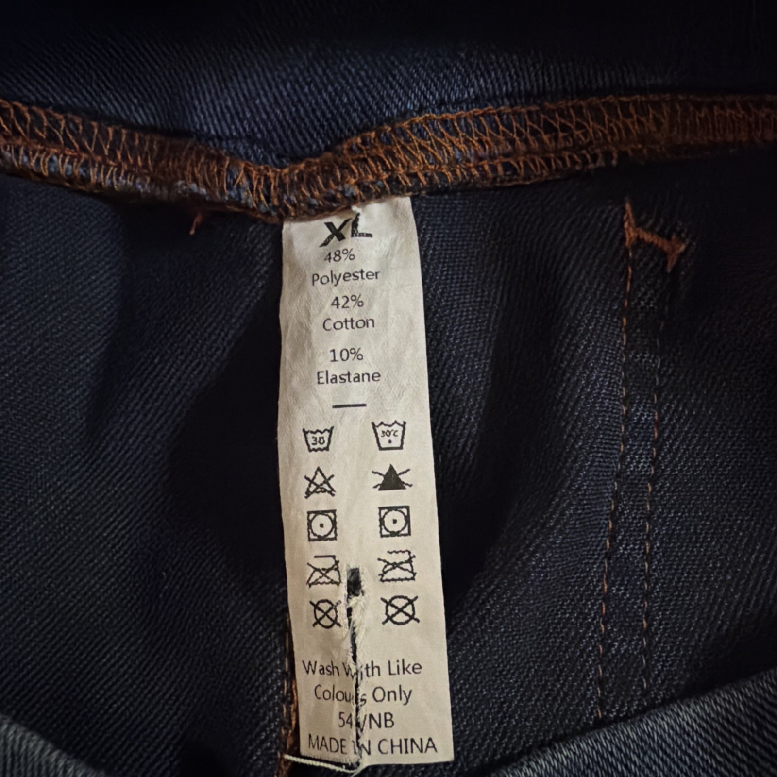 Halara Flex High Rise Crossover Flared Jeans Dark Wash Blue Stretch Pockets XL