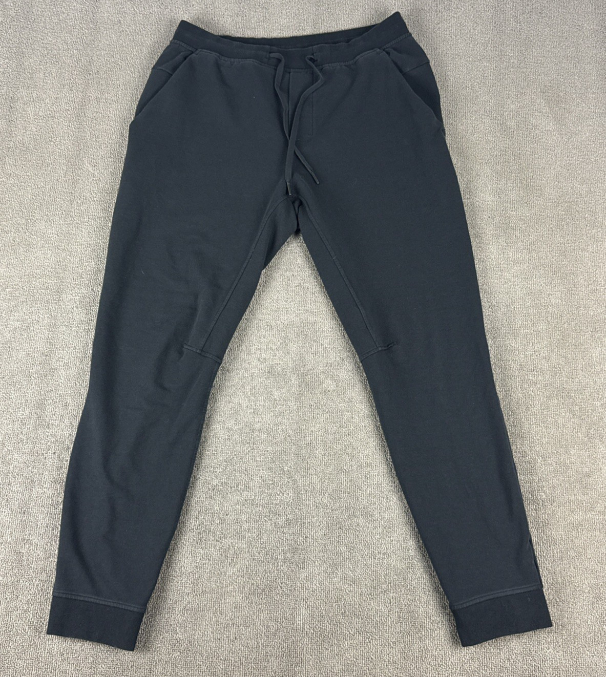 Lululemon Pants Mens Large City Sweat Joggers Black French Terry Stretch Tapered