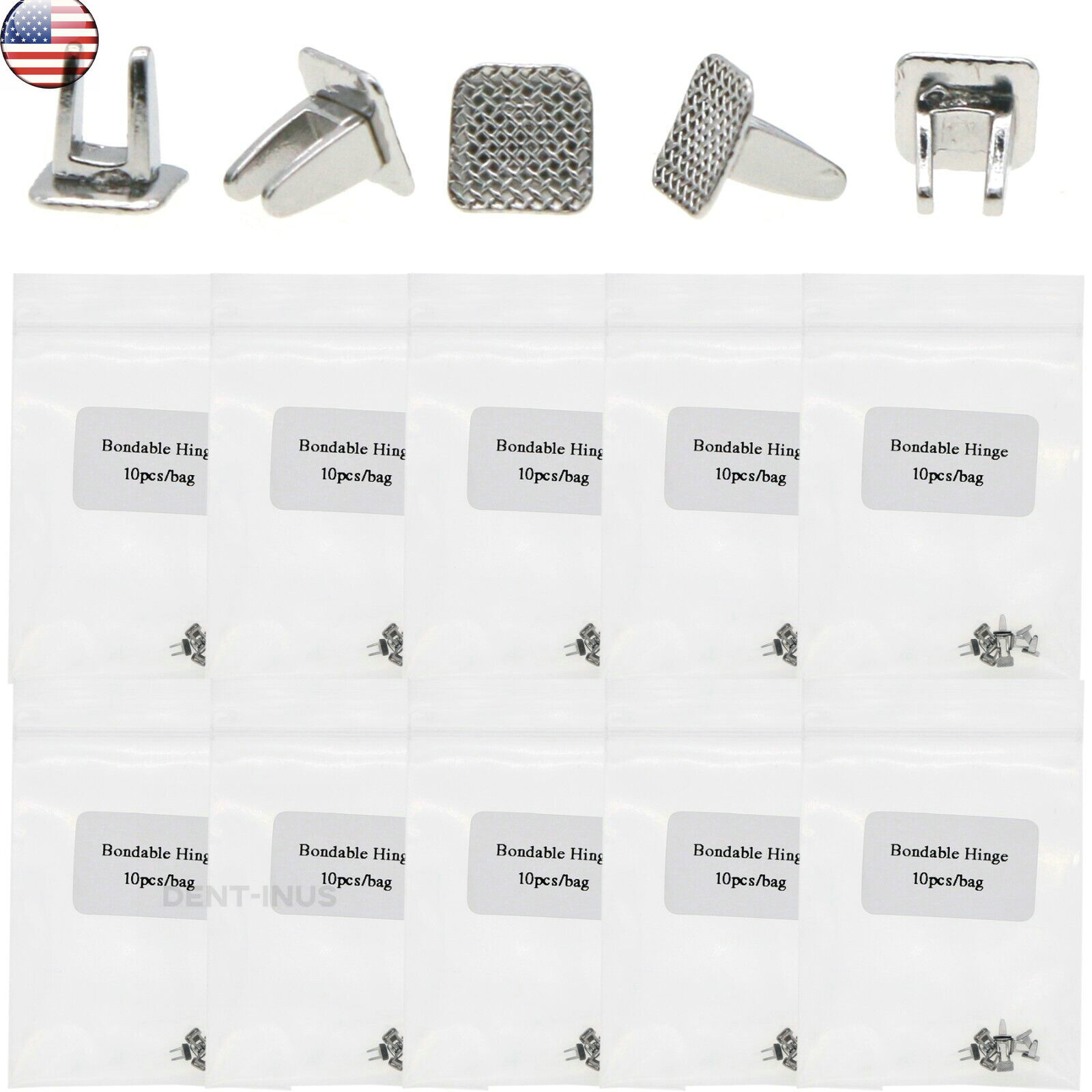 US 100Pcs Dental Orthodontic Bite Turbos Openner Tongue Tamers Bondable Hinges