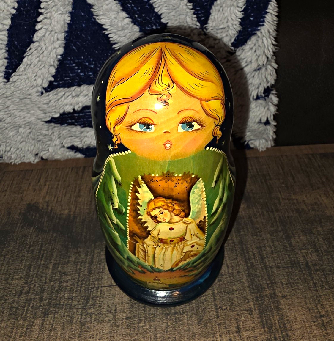 Handmade Hand-Painted Russian Matryoshka Nesting Dolls Set of 5 Made in Russia