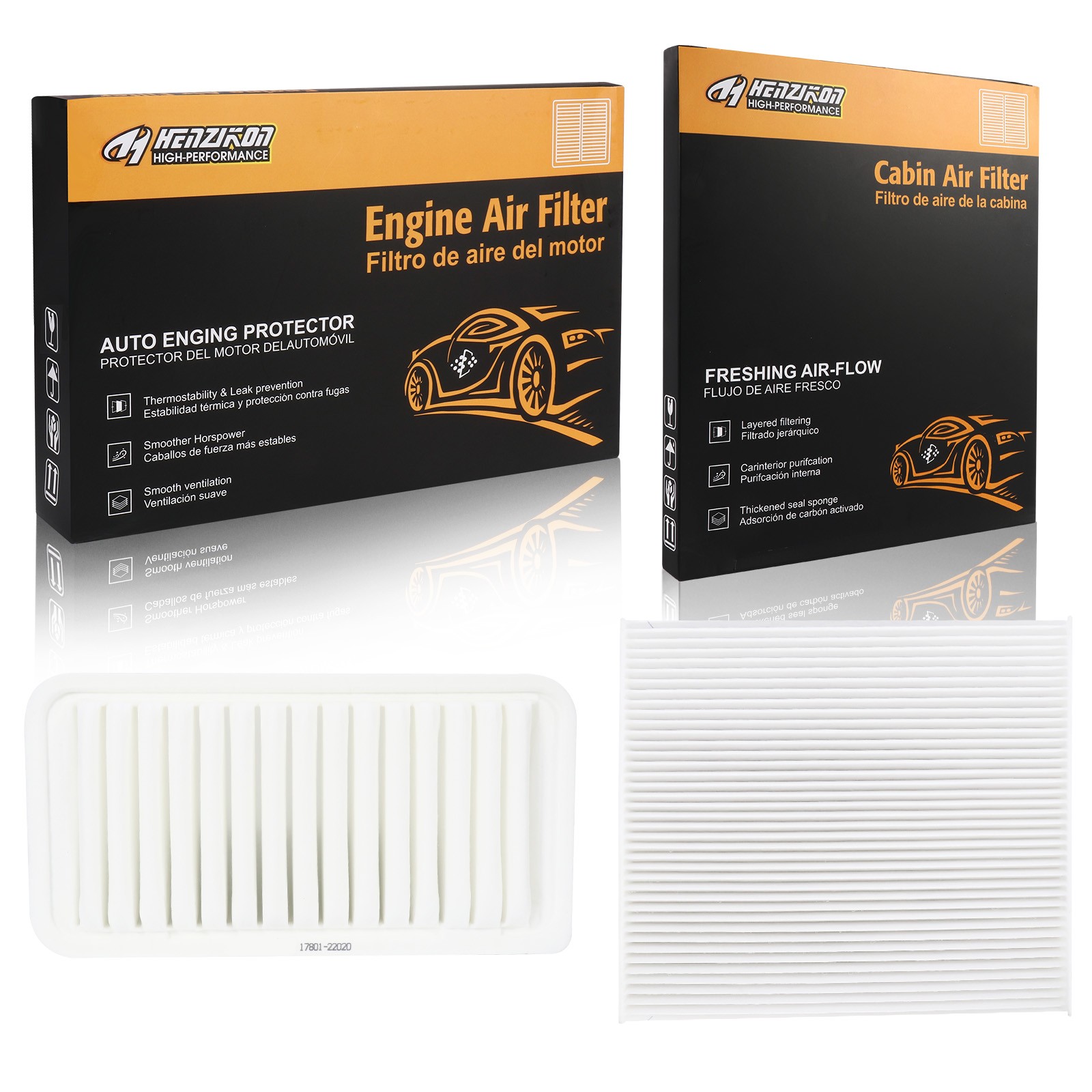 Cabin & Engine Air Filter Combo Set For 2003-2008 Toyota Corolla Matrix 1.8L