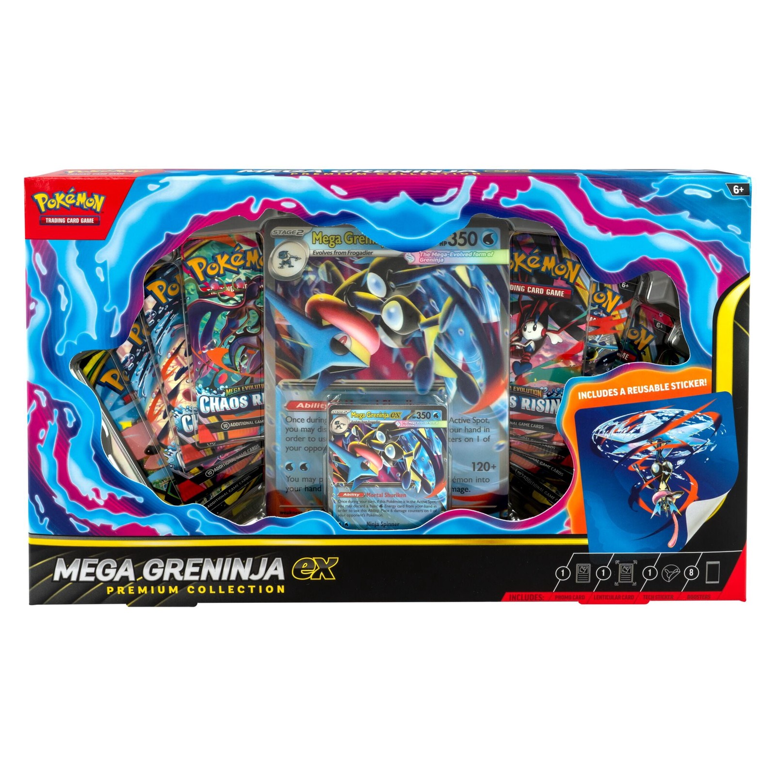 Pokmon Mega Greninja EX Premium Collection Trading Card Game with Foil Promo