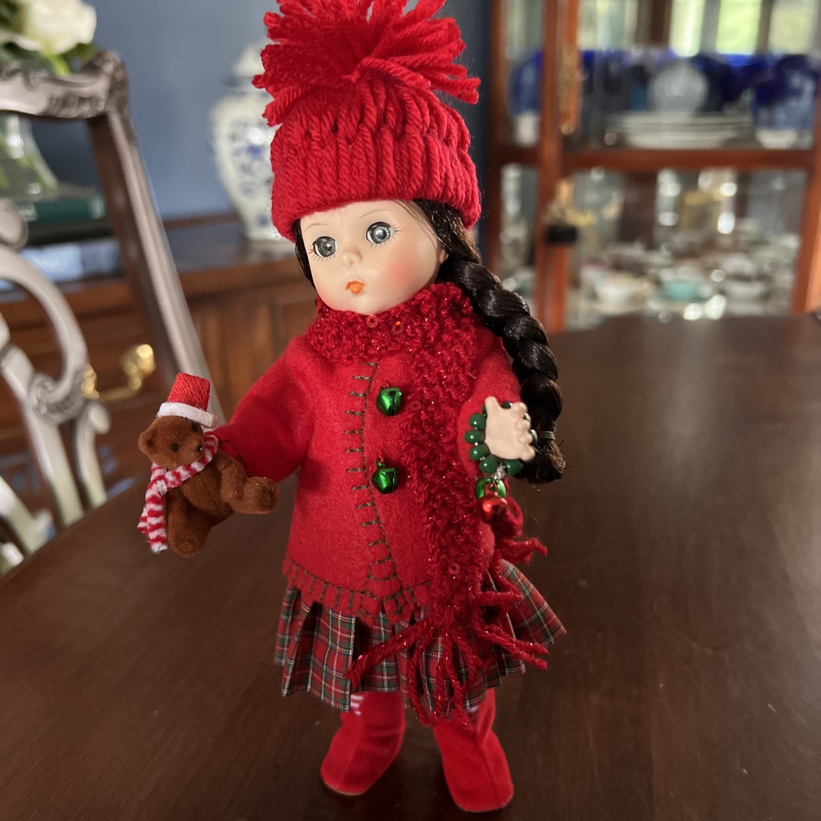 Madame Alexander 8” Doll “Jingle Bells” OOAK- Restrung