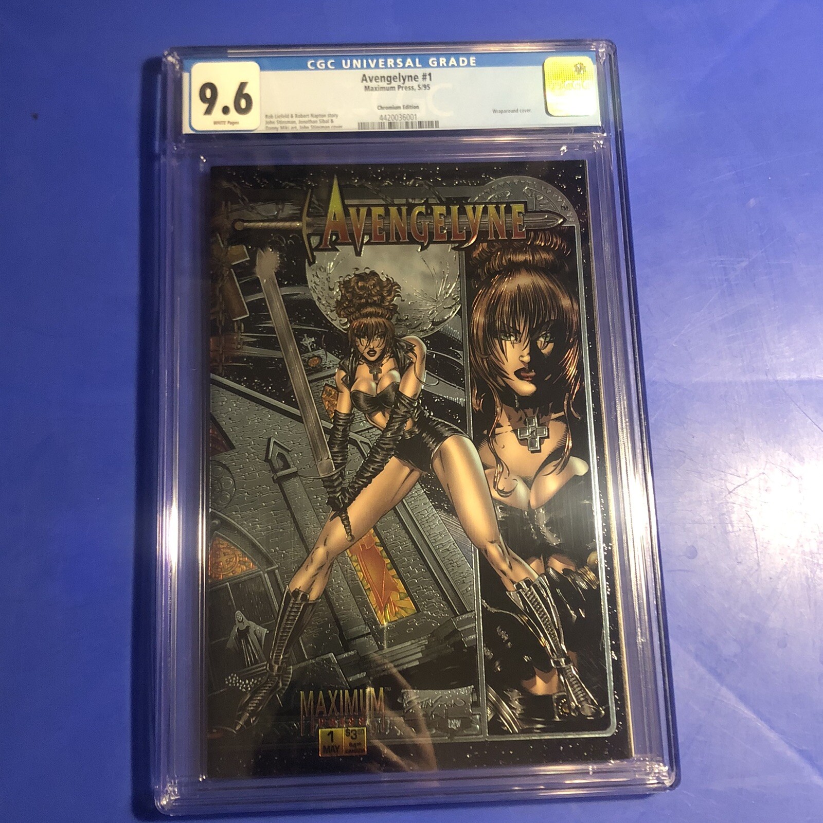 AVENGELYNE #1 CGC 9.6 1ST APPEARANCE Chromium Edition Maximum Press Comic 1995