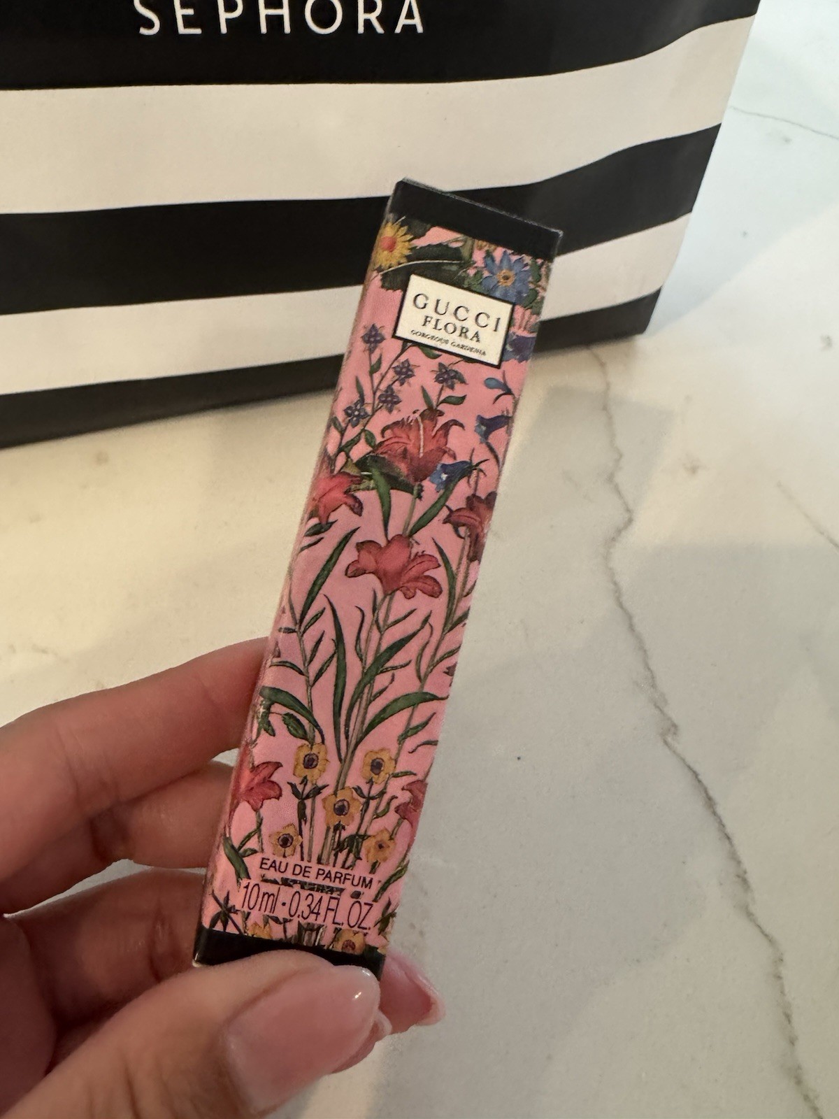 Gucci Flora Gorgeous Gardenia EDP 10ml Travel Spray Perfume w/ Box