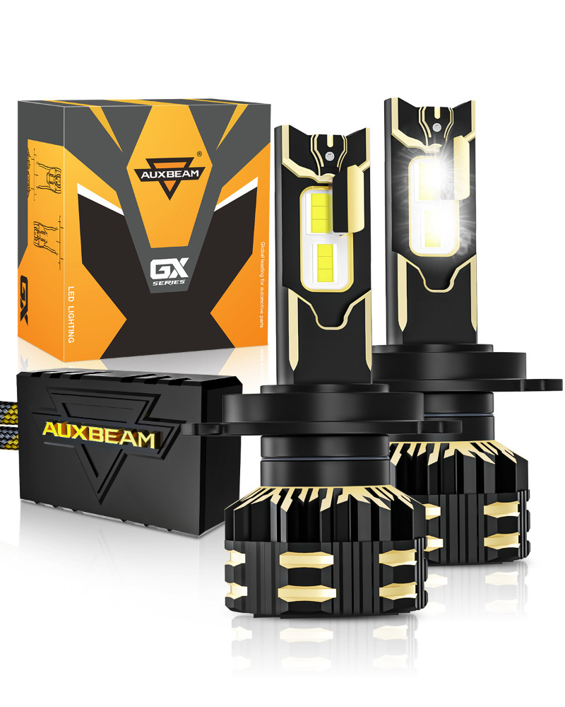 AUXBEAM GX H4 9003 HB2 Canbus LED Headlights Bulbs Conversion Kit High Low Beam