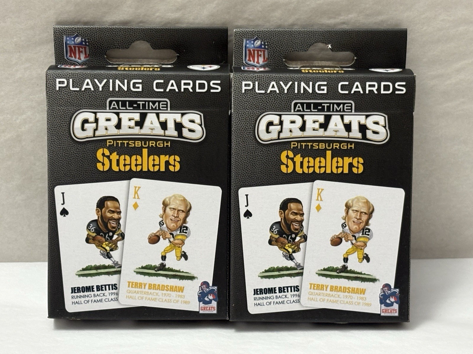 New Playing Cards All-Time Greats Pittsburgh Steelers NFL Football 2-PACK