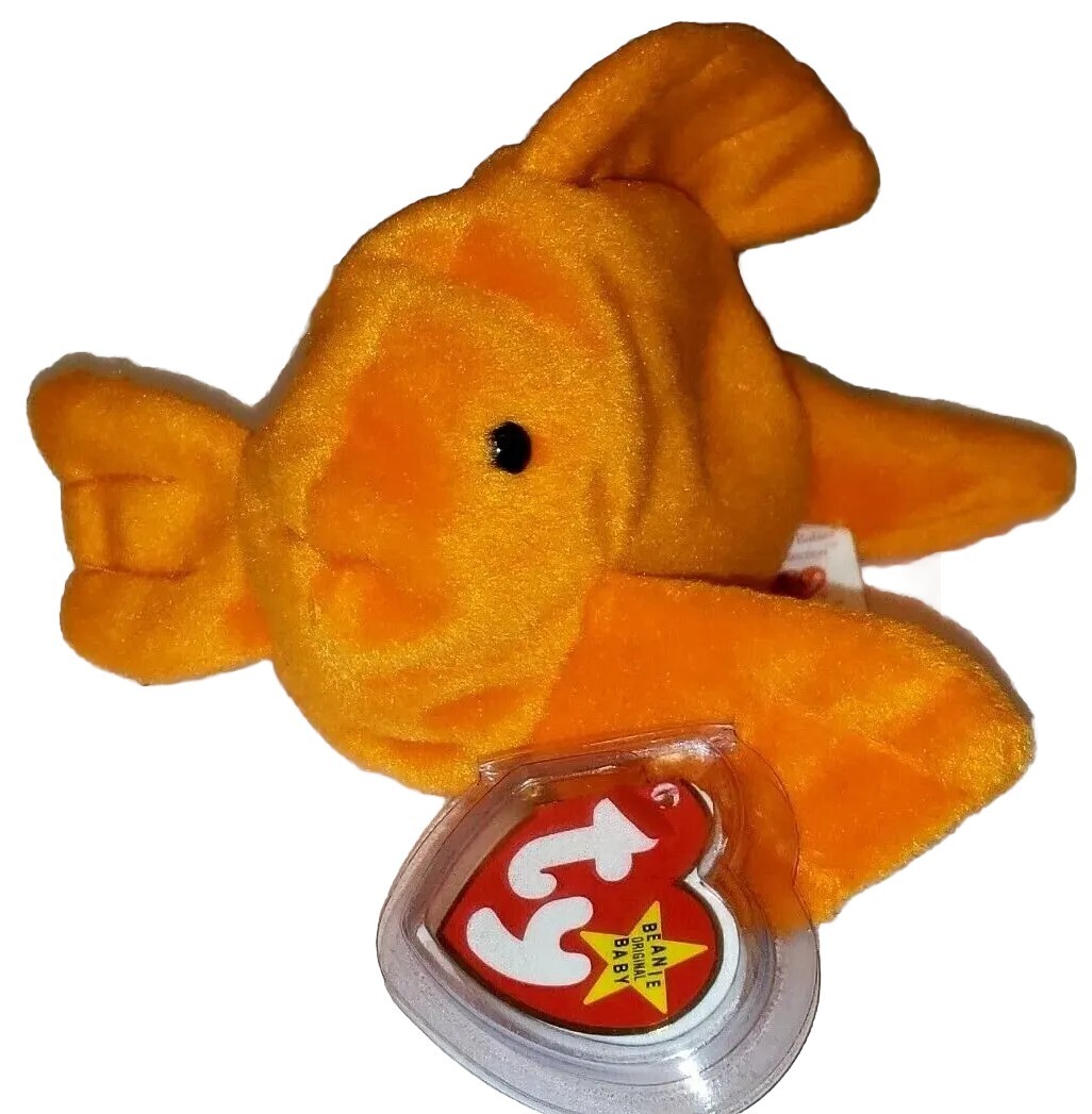 Ty Beanie Baby GOLDIE the Goldfish Fish 7.5\