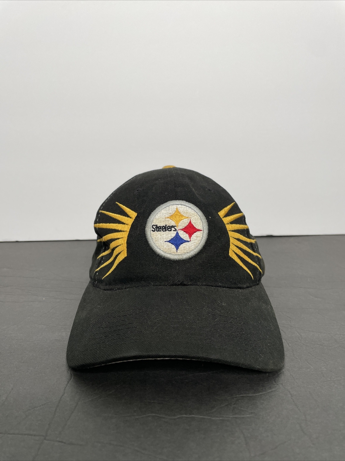 Vintage 90s Pittsburgh Steelers Starter NFL Pro Line Adjustable Black Hat
