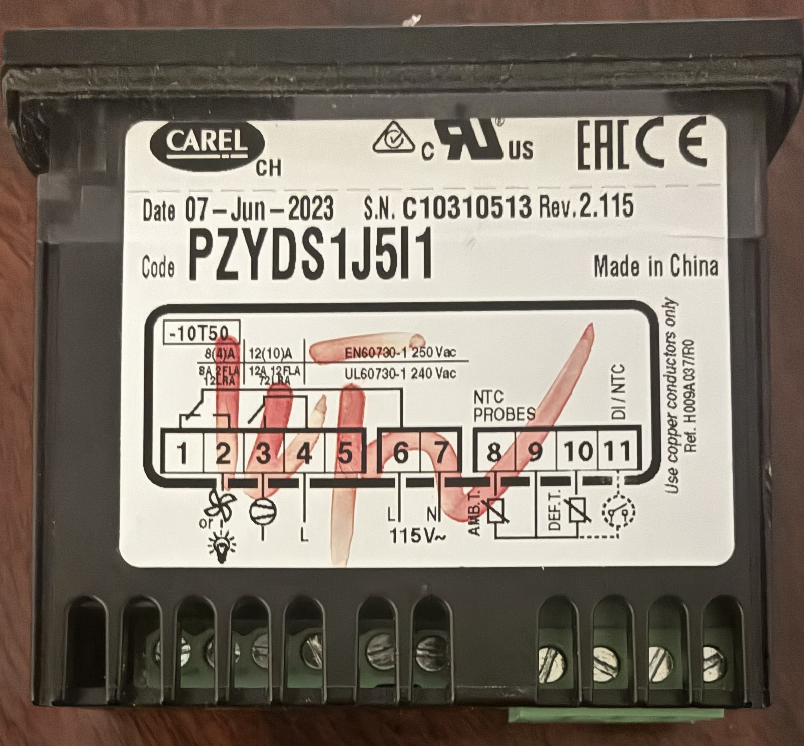 Digital Temperature Controller Fits Atosa PZYDS1J5I1 – Dixell/Carel OEM Digital Temperature Controller Fits Atosa PZYDS1J5I1 – Dixell/Carel OEM