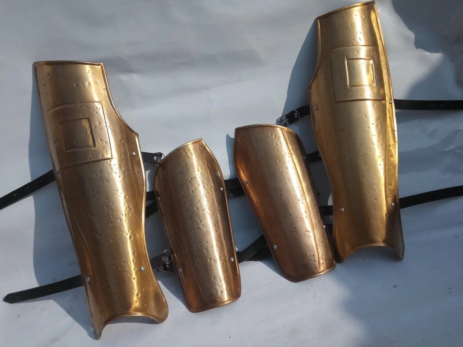Medieval Arm guard Leg Guard Bracers Greaves Set Armor Reenactment Set