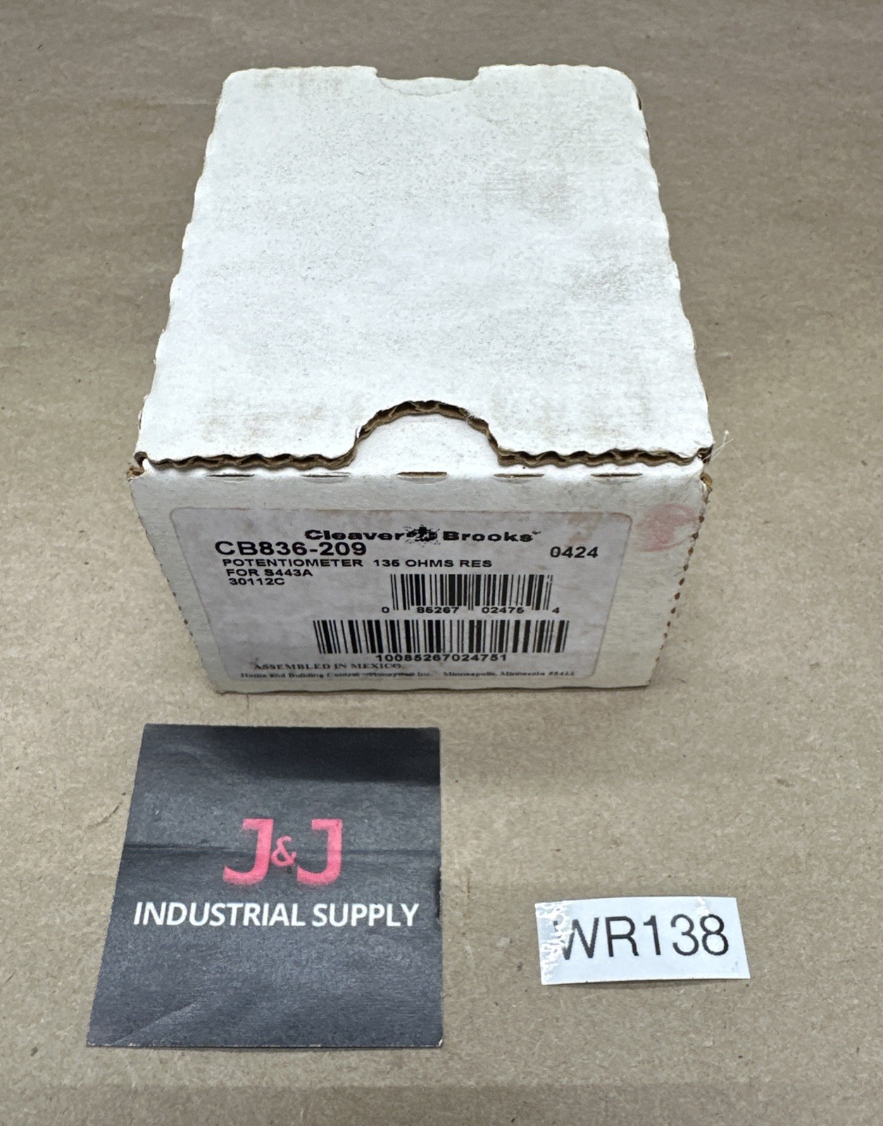 NEW OPEN BOX- Cleaver Brooks CB836-209 135 OHMS Res. Potentiometer || WARRANTY